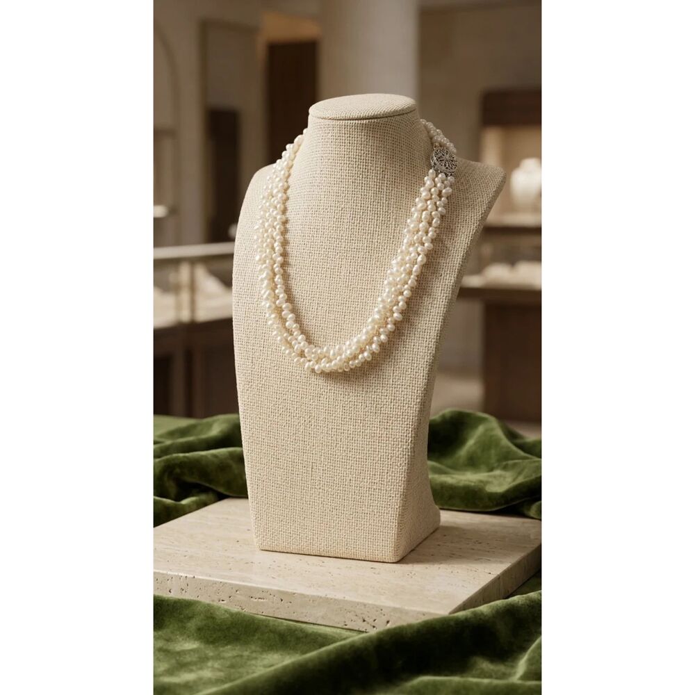 Neckalce Freshwater pearl Neclace Jewelry piece 8"